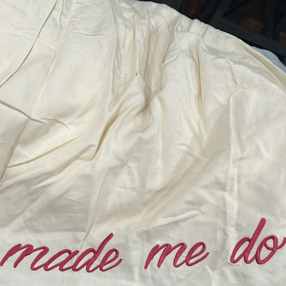 NWOT Anthropologie Viaje Embroidered Skirt THE TEQUILA MADE ME DO IT Size 12 Z63 - Picture 7 of 8